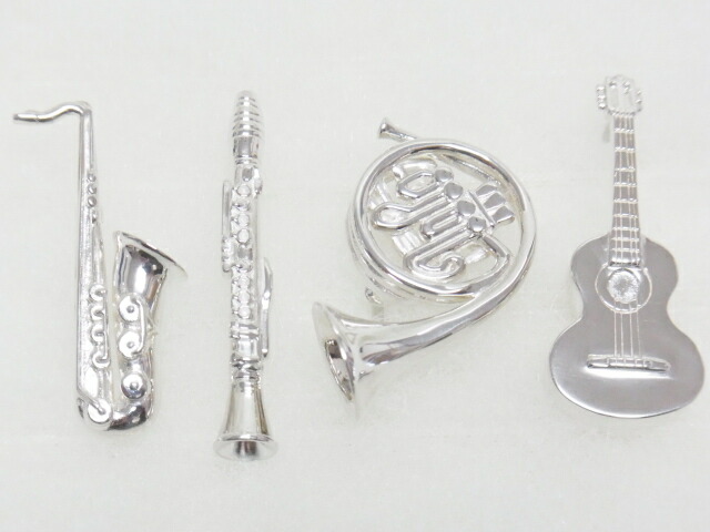 楽天市場 シルバー サックス クラリネット ホルン ギター ピンバッヂ Silver925 アップサイドshop