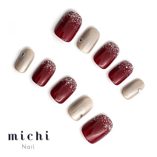 楽天市場 最大250円offクーポン配布中 大人ボルドーネイル Michinail ネイルチップ ミチネイル ネイル つけ爪 ハンドメイドネイル ショートネイル ニュアンスネイル ブライダルネイル 成人式ネイル オリジナルtシャツのup T