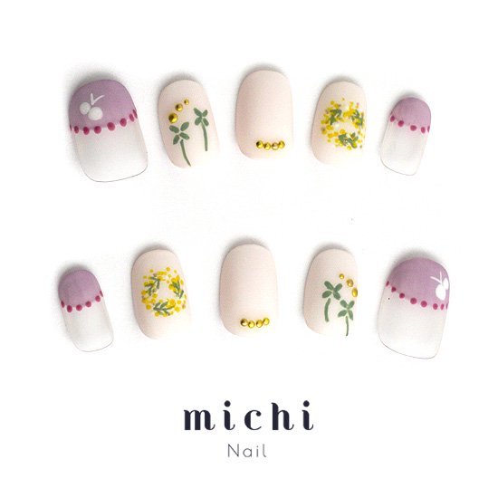 楽天市場 最大250円offクーポン配布中 ミモザスプリングネイル Michinail ネイルチップ ミチネイル ネイル つけ爪 ハンドメイドネイル ショートネイル ニュアンスネイル ブライダルネイル 成人式ネイル オリジナルtシャツのup T