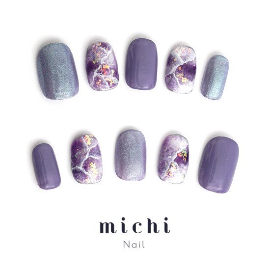 パープル ニュアンス ネイルチップ パープルニュアンスネイル ネイルチップ（つけ爪） R＊ 通販