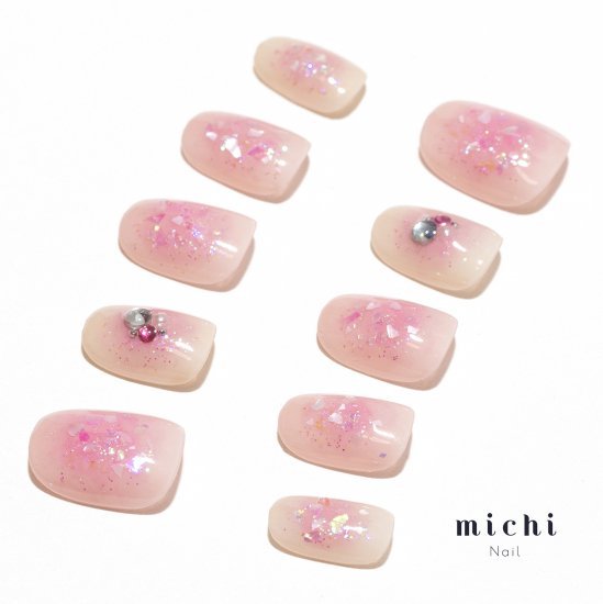 楽天市場 最大250円offクーポン配布中 ふんわり キラキラチークネイル Michinail ネイルチップ ミチネイル ネイル つけ爪 ハンドメイド ネイル ショートネイル ニュアンスネイル ブライダルネイル 成人式ネイル オリジナルtシャツのup T