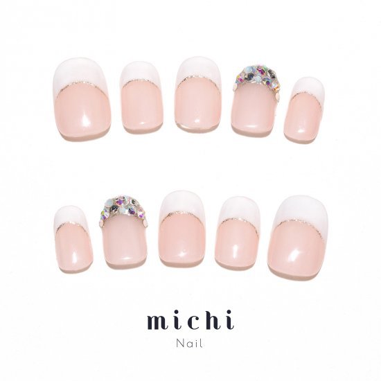楽天市場 最大250円offクーポン配布中 シルバー ストーン敷き詰めネイル Michinail ネイルチップ ミチネイル ネイル つけ爪 ハンドメイドネイル ショートネイル ニュアンスネイル ブライダルネイル 成人式ネイル オリジナルtシャツのup T