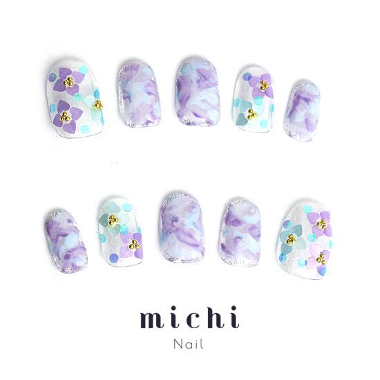 Amiページ ネイルチップ 7 ネイルチップ くすみカラーのネイルチップ - nemieunail
