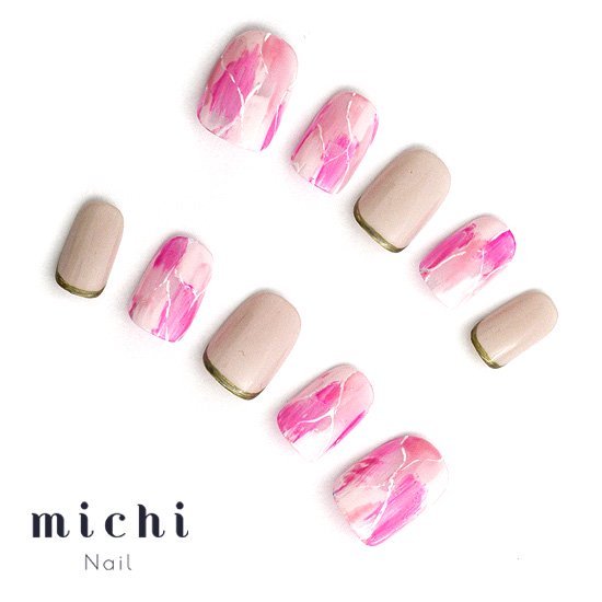 楽天市場 クールなピンク大理石ネイル Michinail ネイルチップ ミチネイル ネイル つけ爪 ハンドメイドネイル ショートネイル ニュアンスネイル ブライダルネイル 成人式ネイル オリジナルtシャツのup T