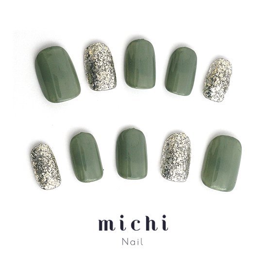 楽天市場 最大250円offクーポン配布中 くすみグリーンのキララメネイル Michinail ネイルチップ ミチネイル ネイル つけ爪 ハンドメイド ネイル ショートネイル ニュアンスネイル ブライダルネイル 成人式ネイル オリジナルtシャツのup T