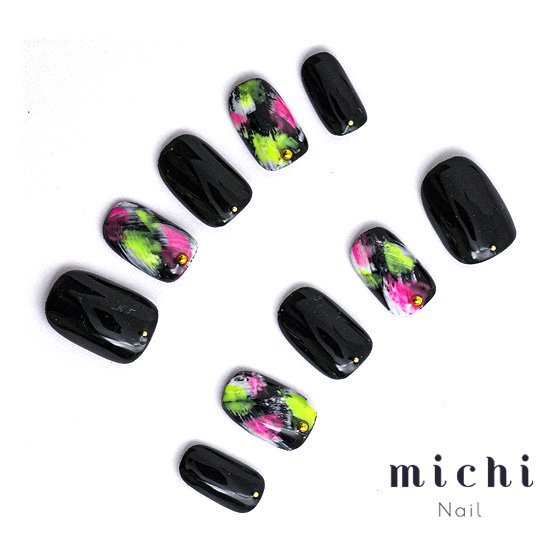 楽天市場 最大250円offクーポン配布中 らくがきネオンネイル Michinail ネイルチップ ミチネイル ネイル つけ爪 ハンドメイドネイル ショートネイル ニュアンスネイル ブライダルネイル 成人式ネイル オリジナルtシャツのup T