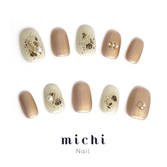 楽天市場 最大250円offクーポン配布中 アンティーク風パールカラーネイル Michinail ネイルチップ ミチネイル ネイル つけ爪 ハンドメイドネイル ショートネイル ニュアンスネイル ブライダルネイル 成人式ネイル オリジナルtシャツのup T
