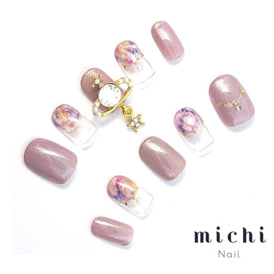 楽天市場 最大250円offクーポン配布中 ピンクギャラクシーチャームネイル Michinail ネイルチップ ミチネイル ネイル つけ爪 ハンドメイドネイル ショートネイル ニュアンスネイル ブライダルネイル 成人式ネイル オリジナルtシャツのup T