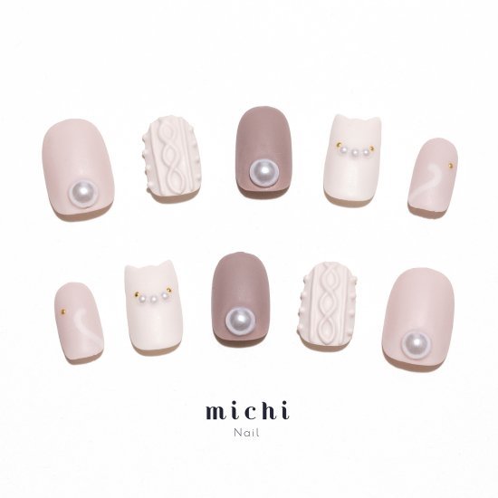 楽天市場 最大250円offクーポン配布中 マットなニット猫耳ネイル Michinail ネイルチップ ミチネイル ネイル つけ爪 ハンドメイドネイル ショートネイル ニュアンスネイル ブライダルネイル 成人式ネイル オリジナルtシャツのup T