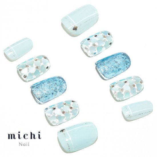 楽天市場 最大250円offクーポン配布中 水色うるつやハートホロネイル Michinail ネイルチップ ミチネイル ネイル つけ爪 ハンドメイド ネイル ショートネイル ニュアンスネイル ブライダルネイル 成人式ネイル オリジナルtシャツのup T