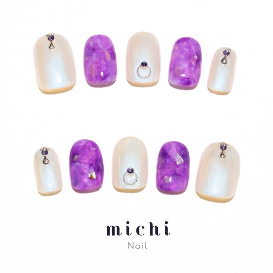 楽天市場 偏光アメジストネイル Michinail ネイルチップ ミチネイル ネイル つけ爪 ハンドメイドネイル ショートネイル ニュアンスネイル ブライダルネイル 成人式ネイル オリジナルtシャツのup T