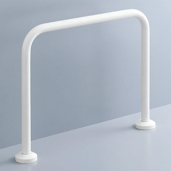 楽天市場】ステンレス製浴室用手すり 床固定式樹脂被覆タイプ