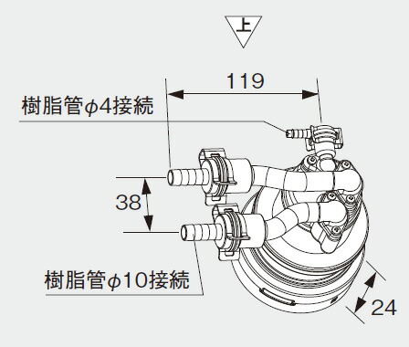 ノーリツ 給湯器 部材 0707496 循環アダプターMB2-1-JR 【0707496】