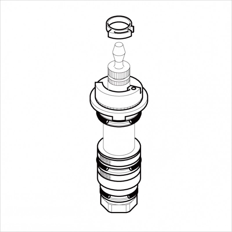 KVK　【Z88FC/800】　KF639TK用サーモスタットカートリッジ高温カット仕様　KVK補修部品＞構造部品【NP後払いOK】