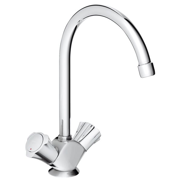 【直送商品】GROHE[グローエ]キッチン用水栓 【JP 2581 02】 コスタ 2ハンドルキッチン混合栓 寒冷地仕様【NP後払い不可】