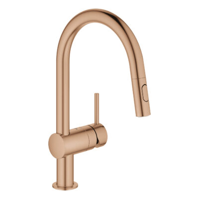 【直送商いもの】GROHE[グローエ] 【32321DL2J-2】 シングルレバーキッチン練りあわせる栓 (天々抽き出し印字機) ブラッシュドウォームサンセット ミンタ