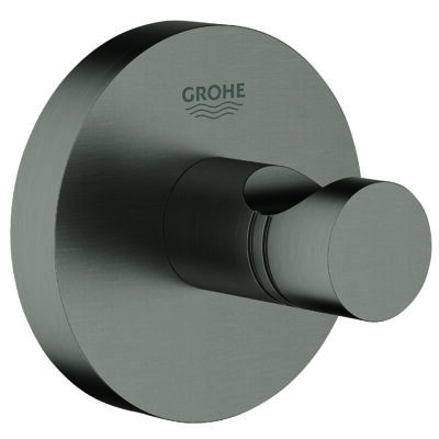【直送商品】GROHE[グローエ] 【40 364 AL1J】 エッセンシャル ローブフック（ブラッシュドハードグラファイト） エッセンシャル