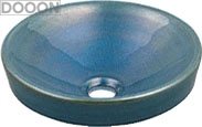 カクダイ 水栓材料 丸型手洗器 孔雀