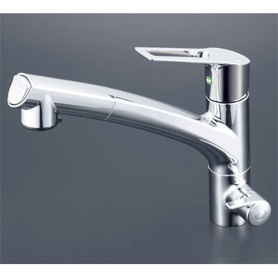 KVK 浄水器専用シングルレバー式シャワー付混合栓(eレバー) 【KM5061NEC】|住宅設備のプロショップDOOON!!
