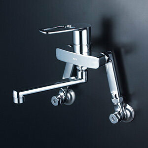 KVK　【MSK110KELT】　シングルレバー式混合栓　延長ソケット150mm　キッチン用水栓 ＞ 壁付シングルレバー【NP後払いOK】