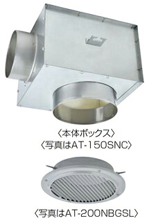 メルコエアテクノロジー 外壁用(ステンレス製/鋼板製) 防音形軒天チャンバーボックス(天井埋込タイプ・不燃・耐湿タイプ) |ギャラリ/網/ギャラリ・網 防火ダンパー付 ギャラリ・網タイプ 【AT-125SNC-STW】【メーカー直送のみ・代引き不可・NP後払い不可】|住宅設備のプロショップDOOON!!