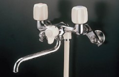 ミズタニバルブ 風呂場用水栓 壁付2手持ち部分シャワー水栓 短時間立ちふさがる無・導管下初っ切り 冷ややかさ地手合い【MW-71DA】【MW71DA】