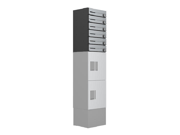 Nasta ナスタ 【KS-MB3202PU-6L】ポスト（プチ宅unit据置設置対応）前入前出／防滴タイプ　宅配ボックス※受注生産品