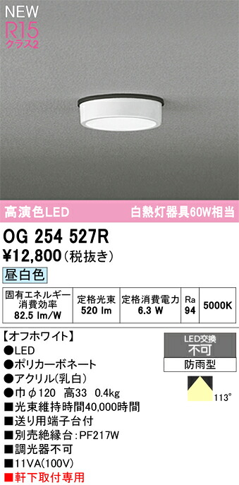 オーデリック エクステリアライト 【OG254527R】【OG 254 527R】