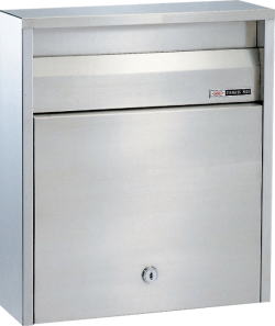 ハッピー金属 【680-U】 ファミールポスト(ステンレスポスト)680-U 壁面取り付け及びポール取り付けタイプ