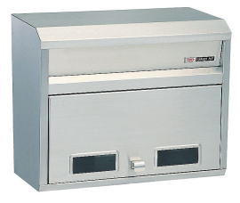 ハッピー金属 【681】 ファミールポスト(ステンレスポスト)681 壁面取り付け及びポール取り付けタイプ｜住宅設備のプロショップDOOON！！