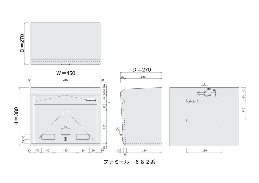 ハッピー金属 6 Sb ファミールポスト ステンレスポスト 6 Sb 壁面取り付け及びポール取り付けタイプ 新品 Centralelectricals Com