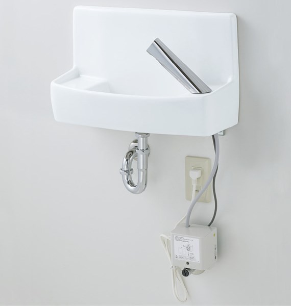 [YL-A74H2D_BW1] リクシル LIXIL 床給水 壁排水 アクアセラミック ピュアホワイト 一般地用・寒冷地共用 壁付 壁用 手洗器 ハンドル水栓 LIXIL(リクシル) L-A74HA BW1 壁付手洗器 通販(卸価格)|パブリック向け