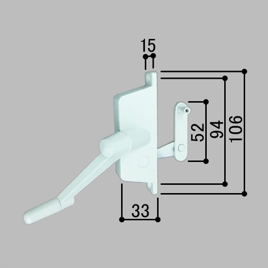 三協軽銀 【99WB7504L0-WH】操作者手持ち部分(99WB7504L0-WH)[194C7145]