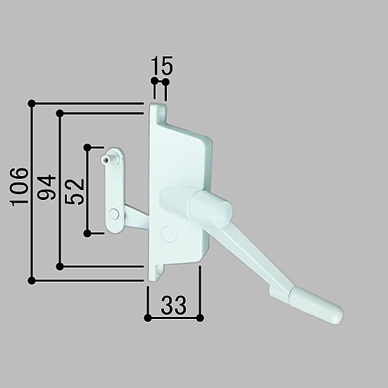 三協軽銀 【99WB7504R0-WH】操作者手持ち部分(99WB7504R0-WH)[194C7144]