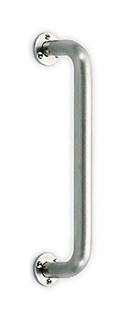 シロクマ 丸棒ニギリバー（３２φ） ４５０mm ヘアーライン 【NO-804】【メーカー直送のみ・代引き不可・NP後払い不可】