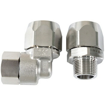 サンコー 強化ガスホース用金具セットL O7-20 ※入り数：1