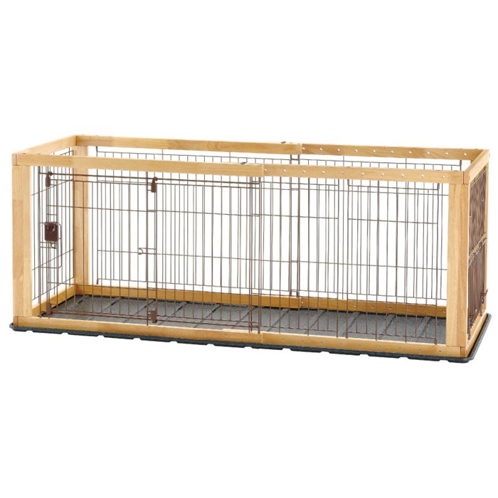 リッチェル 【59343】 木製スライドペットサークル レギュラー ナチュラル(N)|住宅設備のプロショップDOOON!!