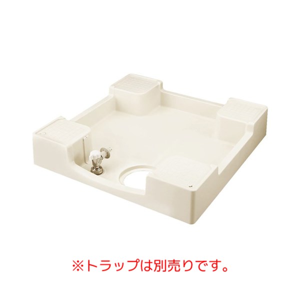 テクノテック[TECHNOTECH] 洗濯機用防水パン 【TPF640-CW1-GN 専用ガードなし】(640x640x120)給水栓付防水パン フォーセットパン トラップ別売り アイボリーホワイト【メーカー直送のみ・代引き不可・NP後払い不可】[簡単設置 引っ越し 新生活]｜住宅設備のプロショップDOOON！！