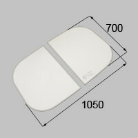 LIXIL リクシル トステム 浴槽組みフタ（２枚組み）【商品コード：RMBX008 内容物：本体×１ ホワイト 】