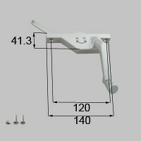 LIXIL リクシル トステム オペレーター部品セット(右用) 【商品コード：YRPD422R 内容物：本体×１、ハンドル×１、取付ネジセット×１ シャイングレー 】