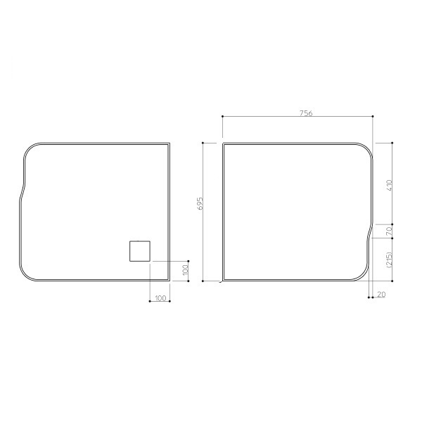 TOTO 部分品【AFKKS80048RSAA21W】 ＨＤラクカルフタ２枚Ｒ 部材