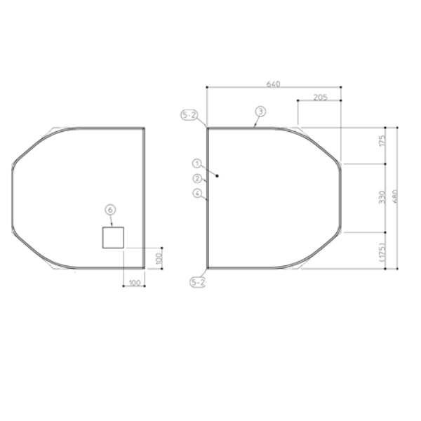 TOTO 部分品【AFKKS84093KSAA21W】 1300エリプス断熱風呂蓋 部材