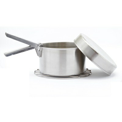 ケリーケトル一式(トレッカーケトル,スモールクックセット,ポットサポート) KELLY KETTLE TREKKER KIT 0.6L STAINLESS / ケリーケトル