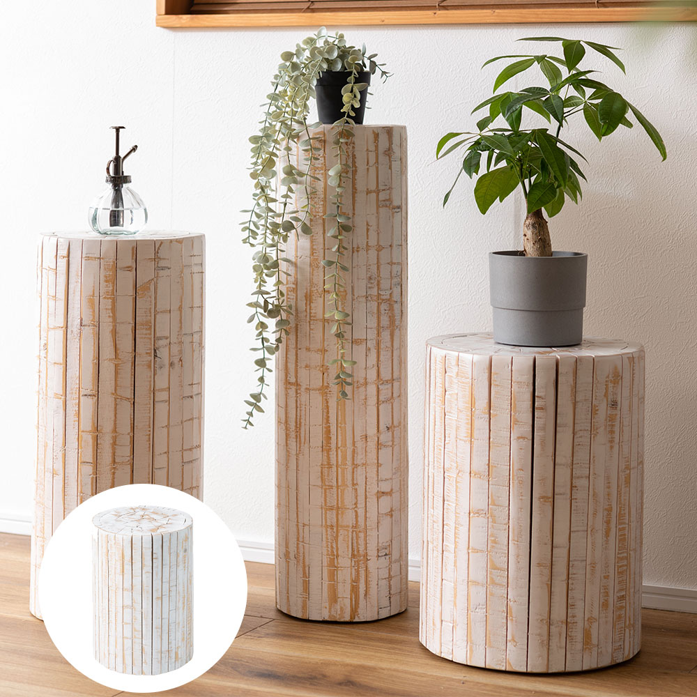 グリーンベース ショートサイズ 天然木(パイン) ホワイト 東谷・RoomEssence　GUY-928WH【2025年6月度 月間優良ショップ受賞】