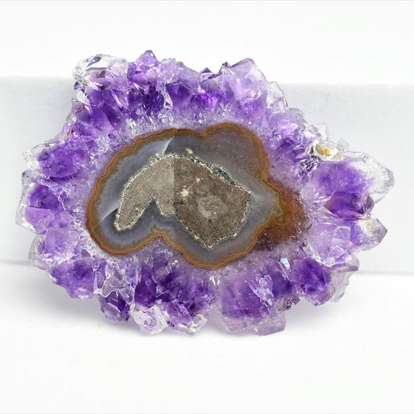 楽天市場】フラワーアメジスト スライス スタラクタイト 原石