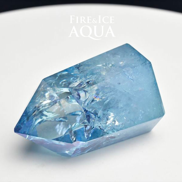 ファイアーアンドアイスクリーム アクア 地点 つ角柱 ブラジル ミナスジェライス洲制定 製造 およそ57 5g アクア佇 ファイヤーアンドアイス 生まれ乍ら石塊 パワー石ころ Fire Ice 石英 ポイント 39販売店 超指定商い物 いっそ上質アメリカ加工 ファイヤーアンドアイス