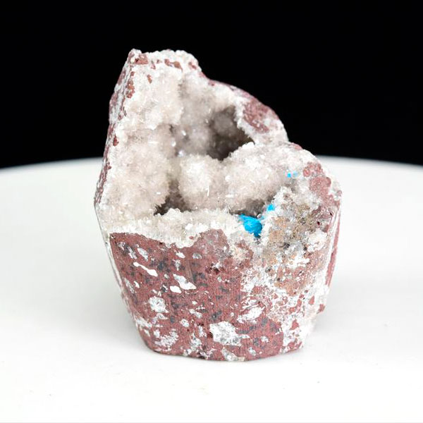 高品質✨キュプリアン アダマイト＆カルサイト母岩付き結晶原石 メキシコ Ojuela Mine産 キュプリアンアダマイトの原石 No.1