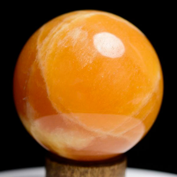 楽天市場】オレンジカルサイト 丸玉 スフィア 置物 【径：約50mm前後