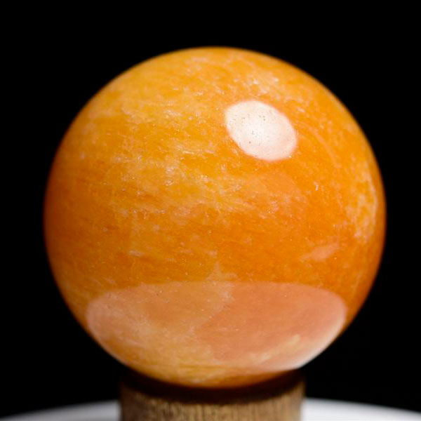 楽天市場】オレンジカルサイト 丸玉 スフィア 置物 【径：約50mm前後