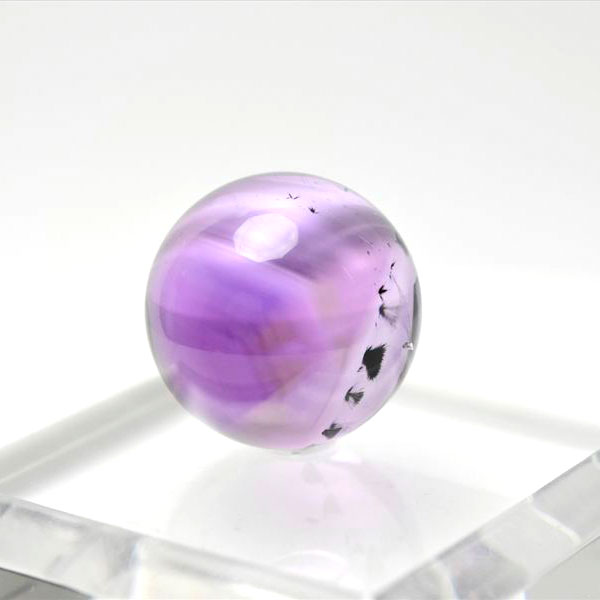楽天市場】アメジスト ファントム EXグレード 丸玉 【約48mm】台座付き